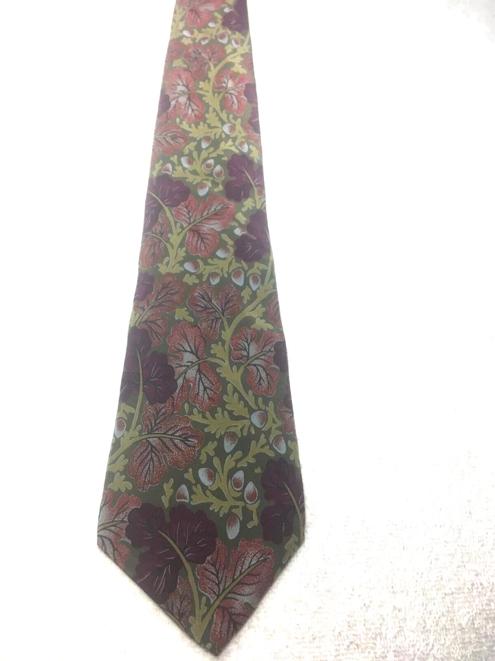  RALPH LAUREN CORBATA HOMBRE PÚRPURA VERDE ÓXIDO FLORAL 4 X 59 Foto 2 de 4