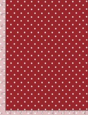 Blender Fabric Dotty Polka Dot Red White Timeless Treasures YARD