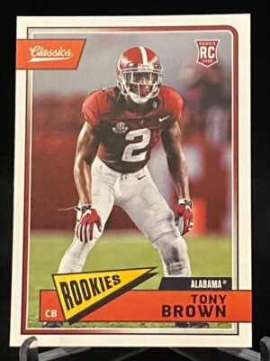 2018 Panini Classics Rookie Card #277 Tony Brown Alabama Crimson Tide