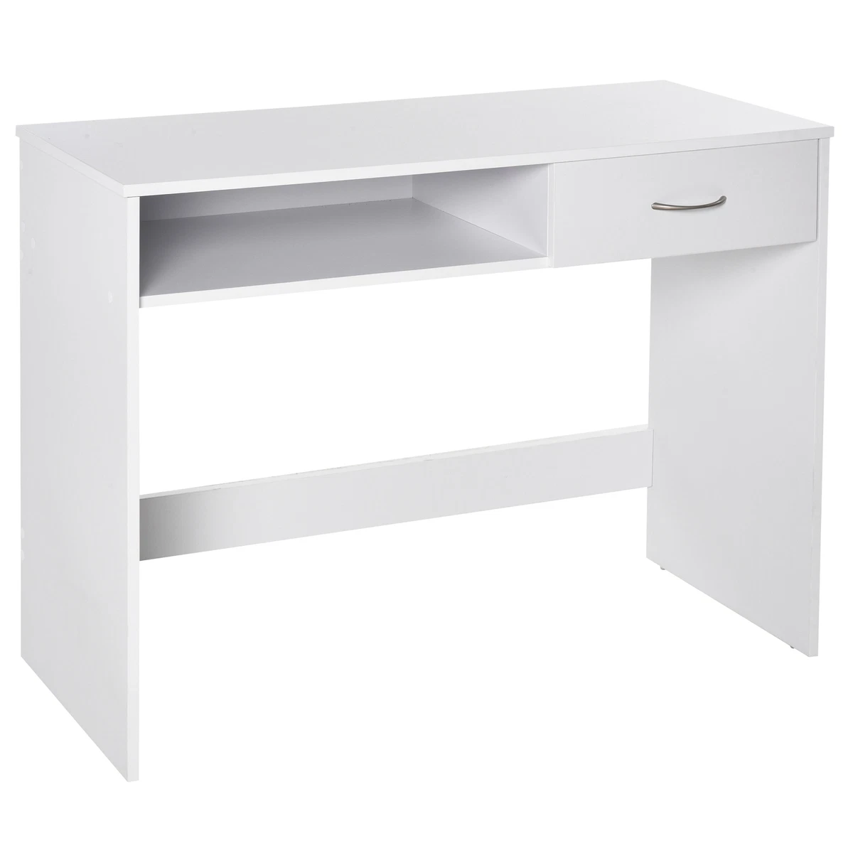 Modern Computer Desk Tablewith Shelf & Drawer