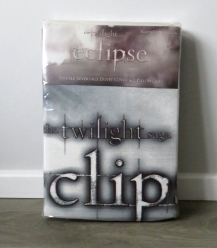 NECA OFFIZIELLER TWILIGHT ECLIPSE DOPPEL WENDBARER GRAUER BETTBEZUG 2 KISSENBEZÜGE