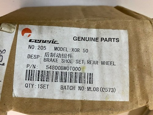 GENERIC XOR 50 REAR BRAKE SHOES 54800BM0T000 - Picture 4 of 4