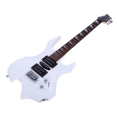 High quality Flame electric guitar (white)+bag+strap+paddle+crank+ | eBay High quality Flame electric guitar (white)+bag+strap+paddle+crank+ | eBay