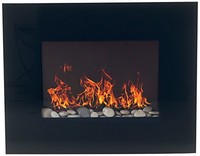 Northwest 80-ef451s Glass Panel Electric Fireplace Wall Mount And Remote, Black, on sale Northwest 80-ef451s Glass Panel Electric Fireplace Wall Mount And Remote, Black, on sale