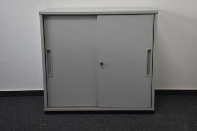 Sideboard 2 OH, grau, Abdeckplatte grau,  gebraucht 