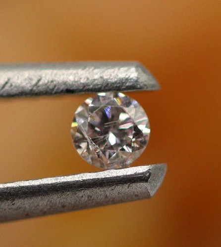 2.2 mm Loose Round Cut 100% Natural Diamond Light Pink Color Certified 0.065 Ct - Picture 12 of 19
