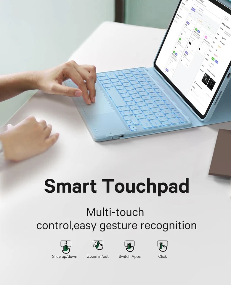 Keyboard Case iPad Air 11-inch (M2) 2024 & Air 4th/5th gen, Touchpad - Image 2 of 4