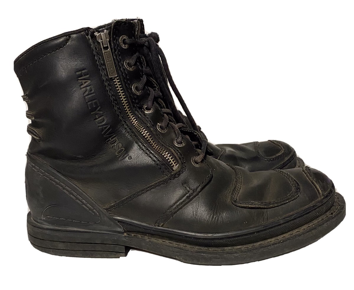Harley-Davidson Size 11.5 Charles Genuine Black Leather Motorcycle Boots Harley-Davidson sz 7 Charles Genuine Black Leather  main image 2