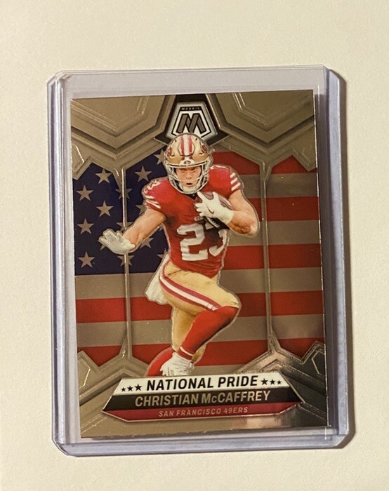 2024 Panini Mosaic Christian McCaffrey National Pride Insert Card