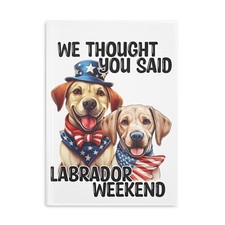 Labrador Weekend Hardcover Notebook with Puffy Covers