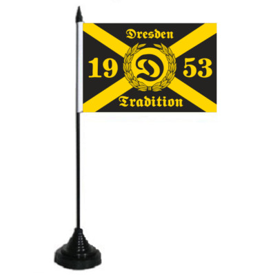 Tischflagge Dresden Tradition 1953 Fahne Flagge 10 x 15 cm