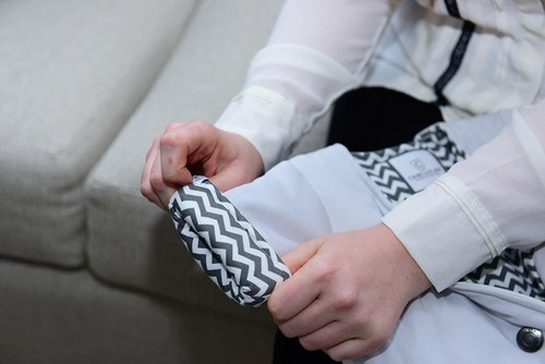 Pigiama Ultra Alta Qualità Swaddle Transition per Bambino 3-9 Mesi Grigio Chev - Foto 10 di 10