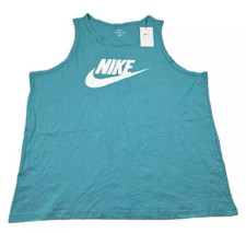 Nike Sportswear Futura Icon Tank Top Gym Mens Size XL Teal Blue Logo NEW