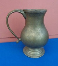 Schwerer Messing  Krug Vase Kanne 1,5 Kilo