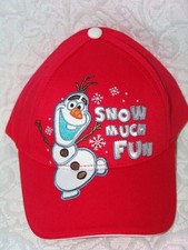 NEW Disney Frozen Kids Olaf Baseball Cap One Size Adjustable Plastic Closure Sno