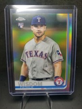 Patrick Wisdom Refractor Rookie 2019 Topps Chrome card 146 Texas Rangers RC. rookie card picture