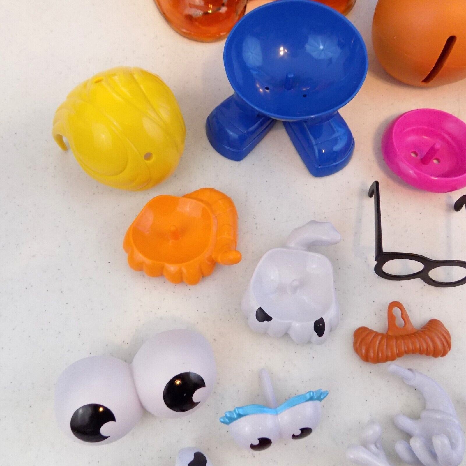 Vintage 2002~Hasbro~Mr. Potato Head Storage Container & 35 Miscellaneous Pieces