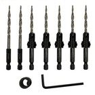High Speed Steel 9 Pcs Hexagonal Shank Inch Taper Drill Power Tool
