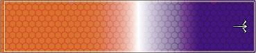 White Water Archery Orange and Purple Filled Honeycomb V3 Fade Arrow Wraps