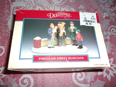 CHRISTMAS VINTAGE 1993 Lemax DICKENSVALE COLLECTIBLES PORCELAIN STREET MUSICIANS