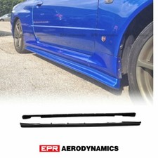 For Nissan R34 GTT GTR CON Style FRP kit OE Side Skirt 2Pcs(Con tape fender)