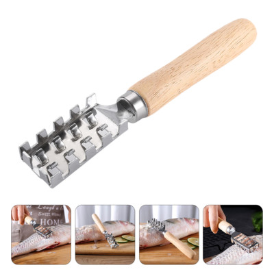 Fischschuppenentferner Scaler Edelstahl Schaber Anti-Splash Quick Easy Clear
