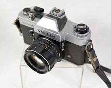 Yashica Electro AX 35mm SLR Camera w/ m52 MOUNT 50MM F1.7 Lens WOKRKING TESTED 