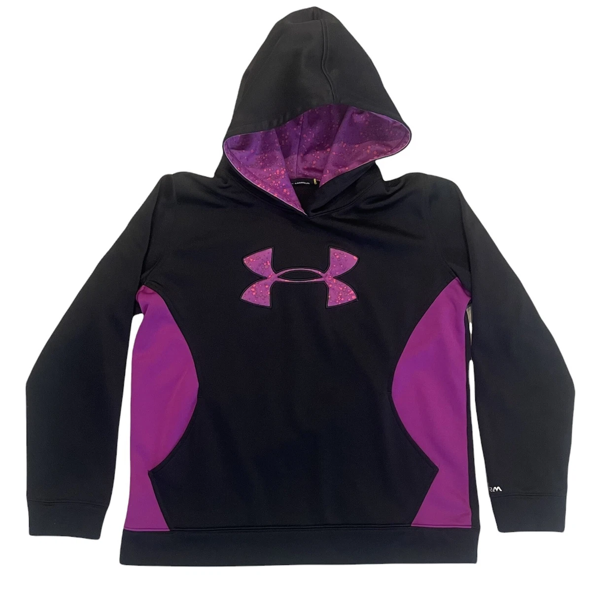 Black and purple best sale under armour hoodie