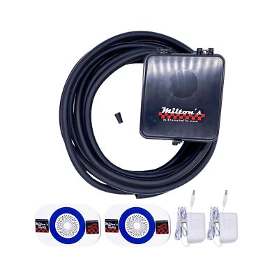 Milton's Original Red Driveway Bell Kit – 50ft Signal Hose, Plug-In Alarm For Drive-Thru & Residential Use