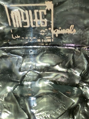 "Myles Originals Of Miami 1951 Borsa Perla Nera Lamoplex Lucite ""CD""" - Foto 3 di 13