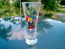 SPUDS MACKENZIE BEACH BUD LIGHT BUDWEISER BEERGLASS
