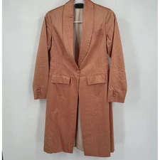 Victors Womens Peach Silk Saddleseat Day Coat Size S Equestrian Show Jacket