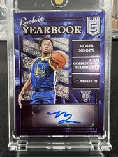 2021 Panini Moses Moody Rookie Yearbook Auto #RY-MMO Rookie Card RC W/ Mag Case