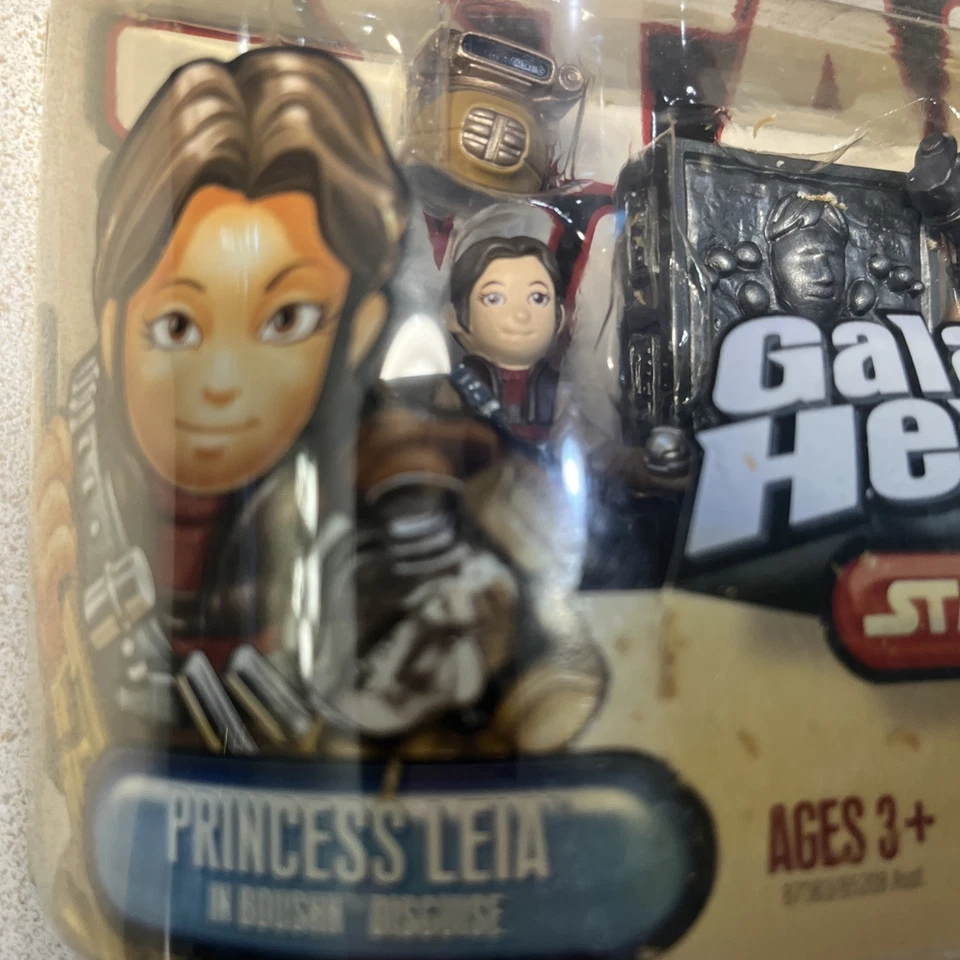 Juguete Star Wars Héroes Galácticos Princesa Leia y Han Solo Hasbro 2007 En Caja #588 Foto 2 de 4