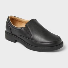 Kids' Landyn Slip-On Dress Shoes - Cat & Jack Black 2: Cushioned