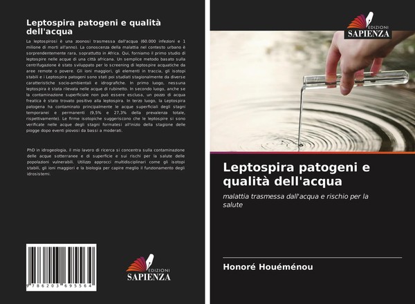 Leptospira Patogeni E Qualità Dell'acqua Honoré HouéMéNou Taschenbuch 2021-image