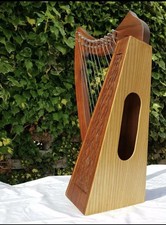 Celtic Irish Baby Harp 12 Strings Solid Rosewood Free Bag Strings Tuning Key