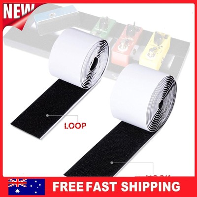 Guitar Pedalboard Mounting Tape 2M/5CM Self-Adhesive Loop + Hook for Secure Fit