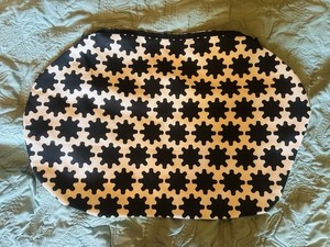 IKEA LURVIG Black/ White small dog Bed Cover  -20x30 Inches - Never Used