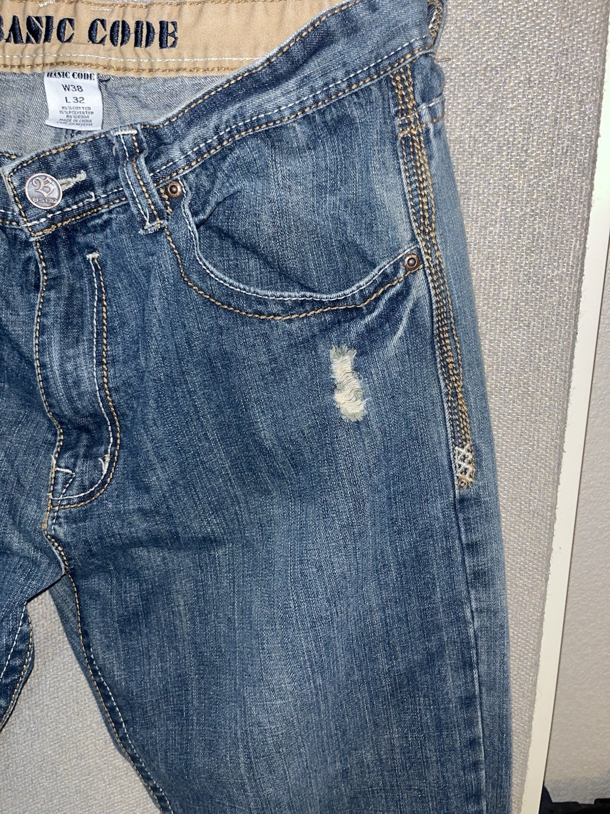 Basic Code 2006 Men’s Jeans 38x32 - image 5