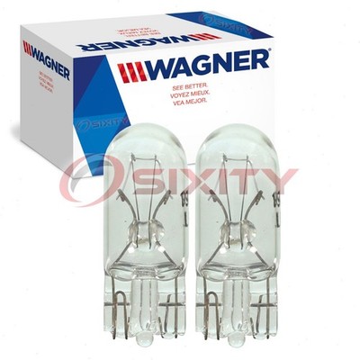 2 pc Wagner License Plate Light Bulbs for 1974-2004 Oldsmobile 88 98 Achieva ov