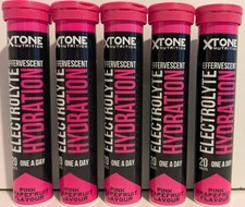 Electrolyte Hydration Tablets Pink Grapefruit 5 x 20 Effervescent = 100 Total
