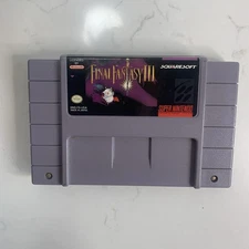 FINAL FANTASY III 3 (VI) FF3 Super Nintendo SNES AUTHENTIC US NA Version