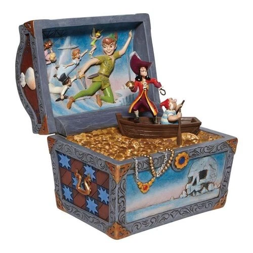 Figura Enesco Disney Peter Pan Cofre Del Tesoro Peter Pan Garfio & Compañia