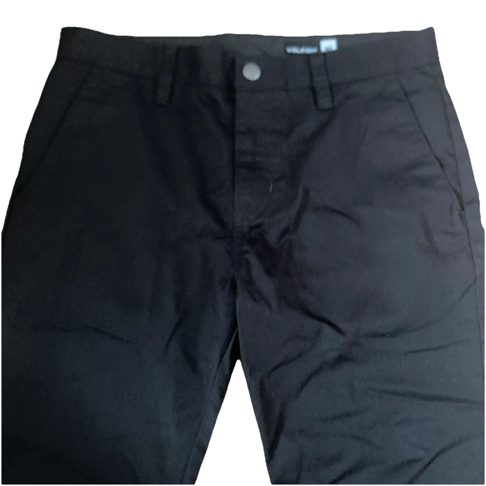 Volcom Solid Black Cotton Polyester Pants Menʻs S… - image 2