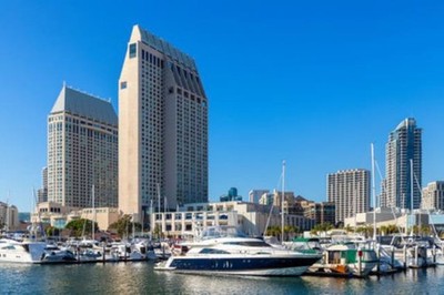Wandbild: San Diego Bay in Marina District, Kalifornien, USA (184966925)