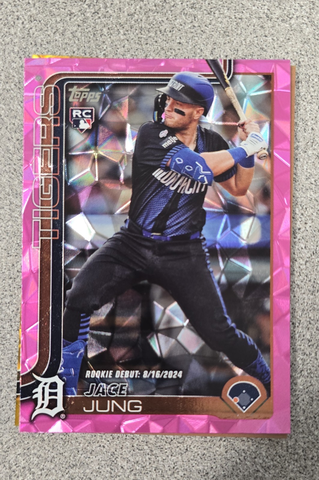 2025 Topps Series 1 - Jace Jung #80 Pink Diamante Foil (RC)