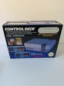 Nintendo NES Control Deck Console CIB + Super Mario Bros Boxed