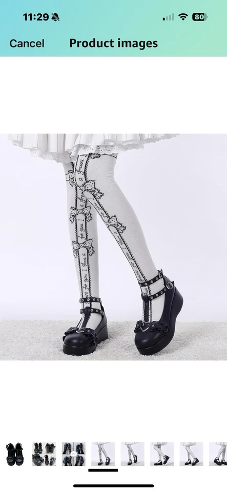 Хэллоуин косплей Gothic среда коренастый Мэри Джейн туфли - Изображение 4 из 4