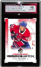 2024-25 SP Authentic #50 Lane Hutson Rookie FUTURE WATCH CANADIENS KSA 10 [MC01]